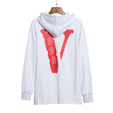 Vlone Hoodie Big V Autumn And Winter Hooded Hoodie