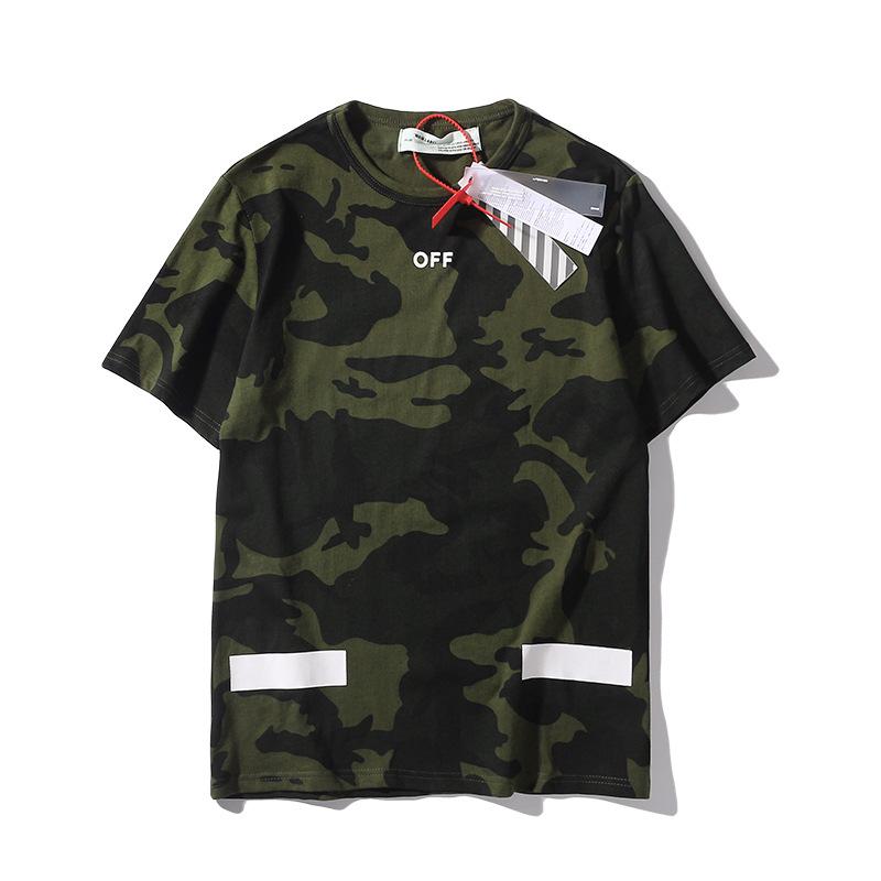Off White T Shirt Short Sleeve Cotton Round Neck Men And Women Cotton Tshirt Owt