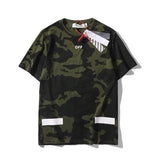 Off White T Shirt Short Sleeve Cotton Round Neck Men And Women Cotton Tshirt Owt