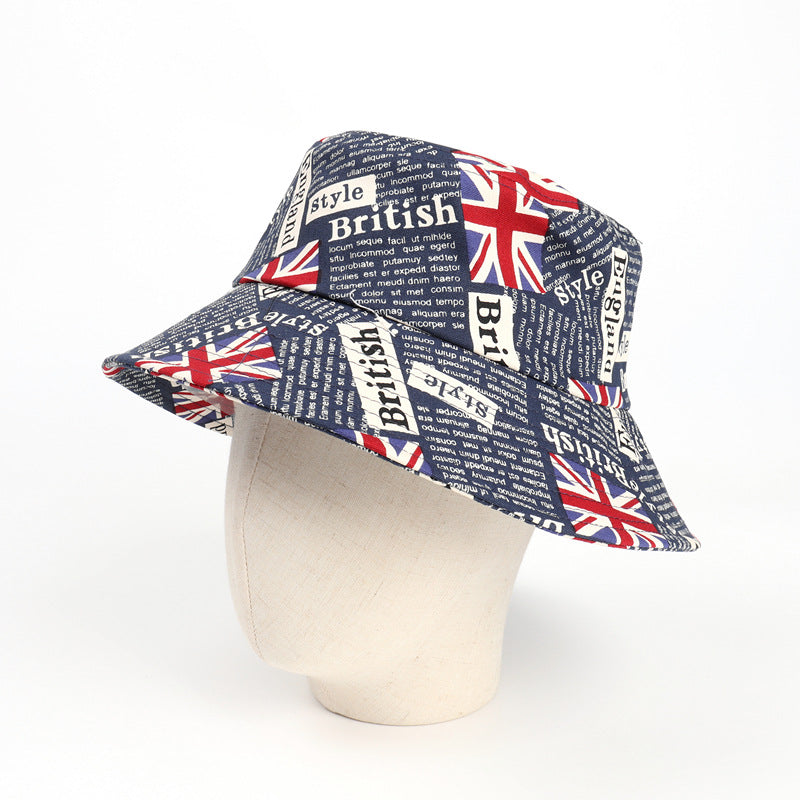 Bucket Hat Fishing Cap Cotton Print Fisherman Hat Bucket Hat Cotton Printed Sun Hat