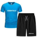 Fog Fear Of God T Shirt & Shorts 2 Pieces Set Summer Men'S Short Sleeve T-Shirt Shorts Casual
