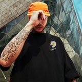 Men T-Shirts Loose Printed Half Sleeve
