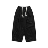 Man Fall Fall Vintage Solid Color Corduroy Straight-Leg Pants Men Loose Lovers Wild Workwear Casual Pants