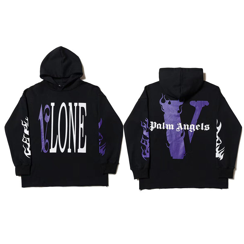 Vlone Hoodie Sweater Men'S Large V Coat Women'S Hooded