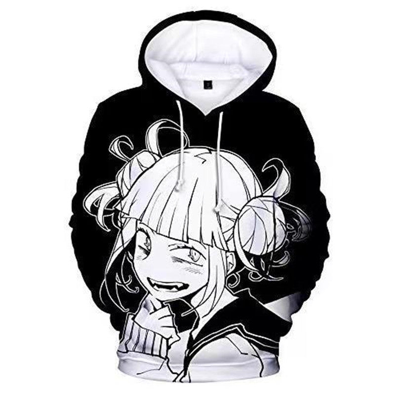 Anime Hoddies My Hero Academia Series 3D Sweater Printed Pullover Zipper Hooded Sweatshirt