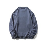 Men's Graphic Hoodies Men's Autumn Sweater Printed Wavy Line Hemline Bottoming Shirt