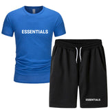 Fog Fear Of God T Shirt & Shorts 2 Pieces Set Summer Men'S Short Sleeve T-Shirt Shorts Casual
