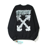 Off White Sweatshirts Autumn Printed Sweater Ow Round Neck Loose Casual Men And Women