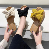 High Heels Slides Summer Bowknot Platform High Heel Sandals