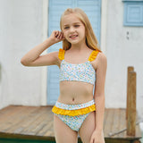 Children Swimsuit Lace Print Cute Fashion Bikini Swimsuit for Women
