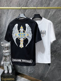 CHH Chrome Hearts T Shirts Angel Wings Cross Short Sleeve T-shirt