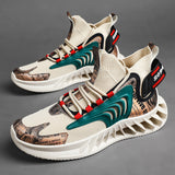 designer Sneaker Shoes Summer Leisure Sports Men's Breathable Shoes Fashion Colorblock Sports Men's Shoes