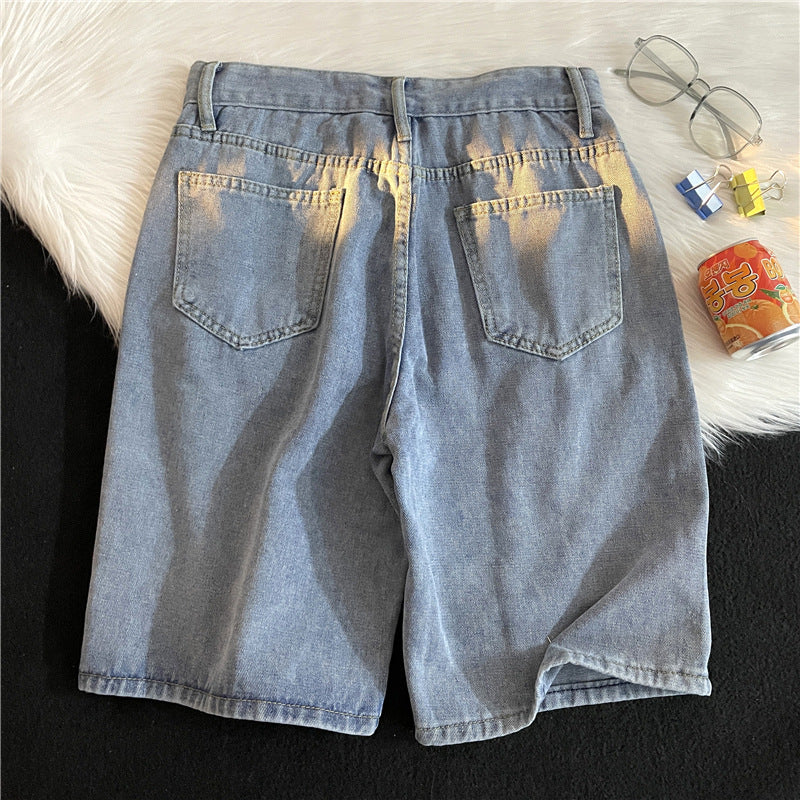 Men Denim Shorts Summer Denim Shorts Male