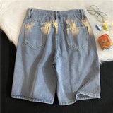 Men Denim Shorts Summer Denim Shorts Male