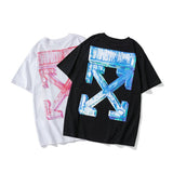 Off White T Shirt Spring And Summer Youth Cotton Short Sleeve Loose Arrow Cotton Tshirt Owt