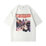 Y2g Shirts for Boys Summer Loose Casual Print Short Sleeve T-shirt