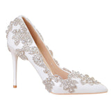 Nude Heels for Wedding Crystal Shoes Wedding Shoes