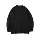 Men Sweater Men's Loose round Neck Long Sleeve Pullover