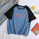BTS Proof T Shirt Summer Patchwork Short-Sleeved T-shirt