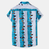 Camp Collar Shirt Short Sleeve Shirt Lapel