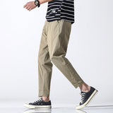 Grey Sweatpants Summer Men's Pants Cropped Casual Harem Pants