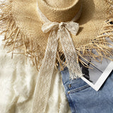 Straw Hat Summer Rough Brim Sun-Proof Temperament Beach Hat