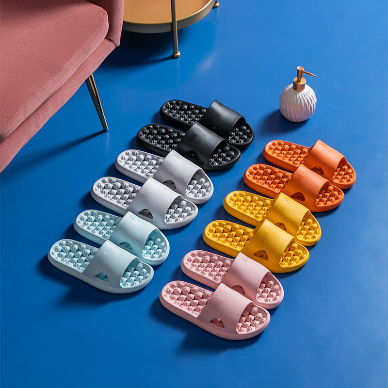 Under Desk Foot Rest Massager Acupressure Massage Mat Slippers Sandals Shoes Slippers Women's Summer Home Indoor Quick-Drying Slippers Men's Summer