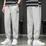 Grey Sweatpants Sweatpants Men's Sports Trousers Spring and Autumn Solid Color Ankle Banded Pants