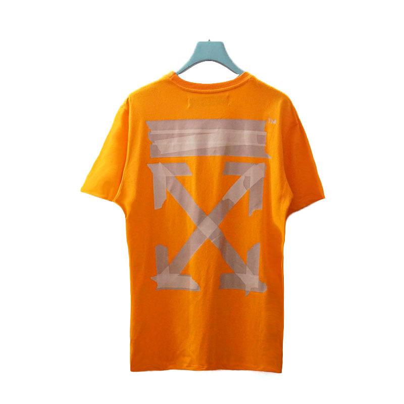 Off White T Shirt Short Sleeve Plus Size Casual Able Arrow Men'S Tshirt Owt