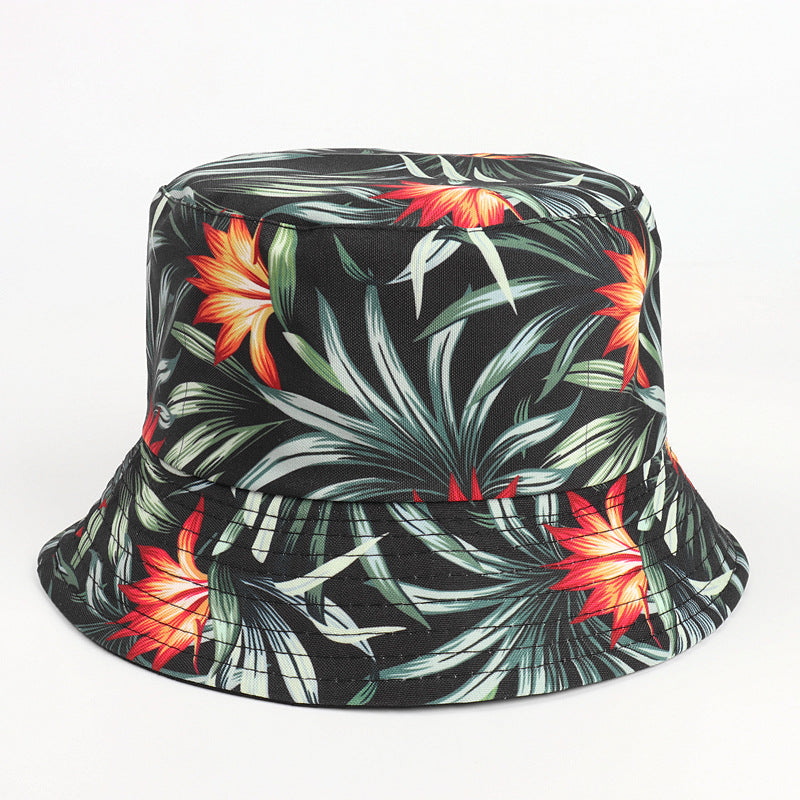 Bucket Hat Fishing Cap Cotton Print Fisherman Hat Men's Spring and Summer Rainbow Color Personalized Printing