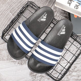 Men's Flip Flops Men Slides Comfort Slides Sandal Summer Stripes Outdoor Beach Fashion Slippers Men