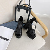 Platform Heels for Women Summer Chunky Heel Hollow Peep Toe Sandals