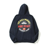 You Must Be Born Again Hoodie Foaming Lettered Casual