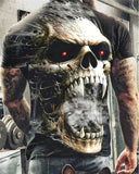 Skull T Shirt 3D Personalized Printing Fashion Boy's Short Sleeve T-shirt