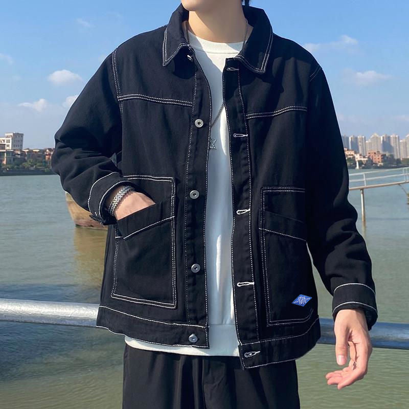 Men Denim Jackets Men's Spring and Autumn Loose Fashion