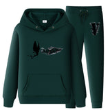 Vlone Hoodie & Pants 2 Piece Set Hooded Suits Men'S Casual