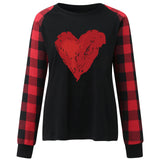 Valentine's Day T Shirt Heart Printing Pattern Valentine's Day T-shirt
