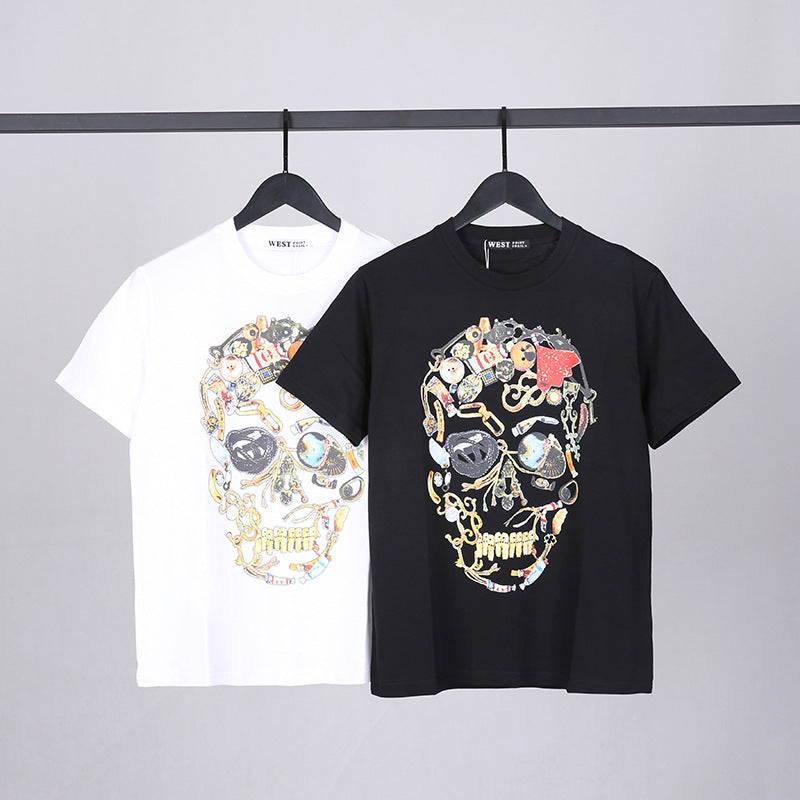 Skull Apparel Skull Print T-shirt