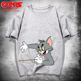 Tom And Jerry T Shirt Cat And Mouse Loose Half Sleeve