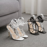 Nude Strappy Heels High Heel Sandals