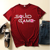 Squid Game Costume Printed Men's and Women's Loose round Neck Short Sleeve T-shirt