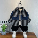 Toddler Boys Sweater Boys Autumn Wear Denim Jacket Spring and Autumn