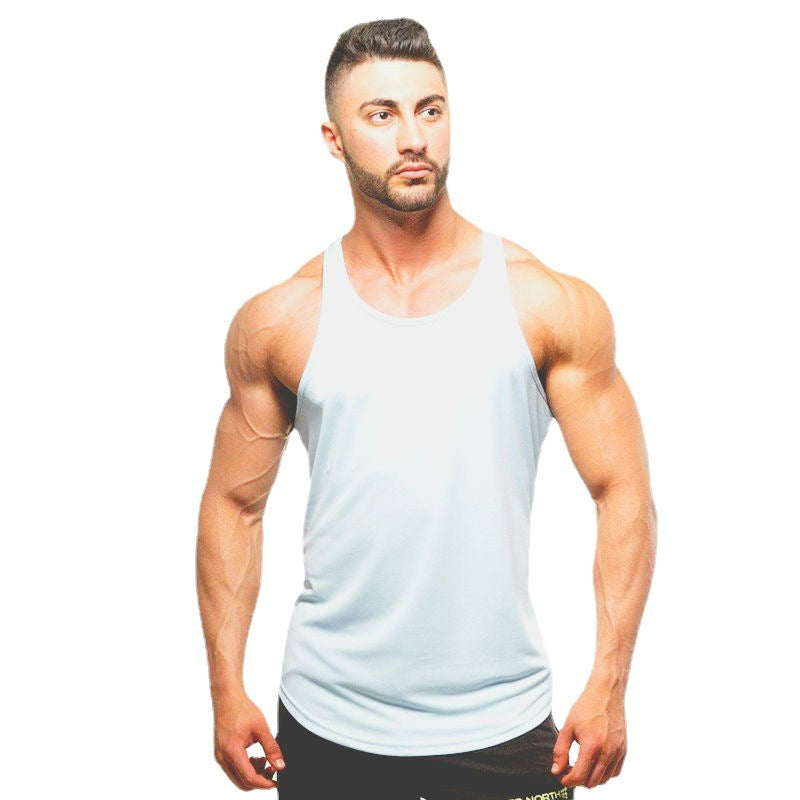 Moisture Wicking Tank Top Base Solid Color Exercise Strap