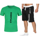 Fog Fear Of God T Shirt & Shorts 2 Piece Set Loose T-Shirt Cotton Men'S Casual Male