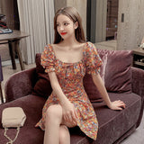 MIDI Mauve Wrap Dress plus Size Fashion Dress for Women Summer Short Sleeve Floral Skirt