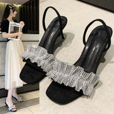 High Heels Slides Summer Ankle-Strap High Heel Fashion Sandals