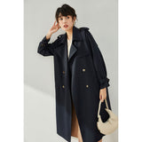 Gloria Vanderbilt Twill Straight Loose Trench Coat