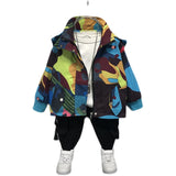 Toddler Boys Jackets Boys' Jacket Spring and Autumn Boys' Camouflage Trench Coat
