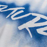 Crew Neck Sweatshirts for Men Men's Autumn Campus Student Sweater Printed Spray-Painted Top for Men