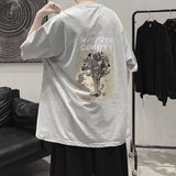 Men T-Shirts Half Sleeve round Neck Loose